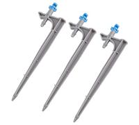 CFTGIW Goutteur d'irrigation 20 Pièces/Sac avec Insert au Sol, émetteurs d'irrigation Goutte à Goutte pour Arbres Fruitiers pour Le Jardinage, 360 Degrés, Dont la Performance 'atomisation Est en