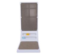 CFTGIW Grattoir à Chat en Carton en Forme de L Planche à Gratter Verticale Amovible Supportée par Mur ondulé pour Chats d'intérieur Offrant des Coins de Zone Économisant la Conception de Manière