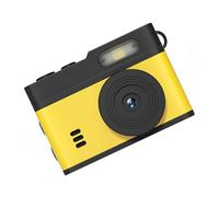 CFTGIW HD Keychain Caméra Mini Caméra Espion de Poche 1080P 12MP 0.96 Pouces Affichage avec LED Remplir Lumière pour Voyage en Plein Air VLOG (Noir Jaune)