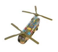 CFTGIW Hélicoptère Jouet Transparent Lumineux, Hélicoptère de Transport Omnidirectionnel pour éviter Les Obstacles, Jouet avec Son Léger, Design Transparent, TR ToyLight Up
