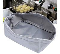 CFTGIW Housse de Friteuse en Tissu de Bœuf 420D, 20x15x8cm, Extérieur pour Machine à Frire, pour Usage Domestique, Argent Empêche Le Fil de Se Détacher, Attention à Se et pour