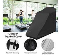 CFTGIW Housse de Tapis de Course Pliable, Anti-poussière, étanche, Universelle, pour Machine de Course à Pied, Parfaite pour Une Utilisation en Intérieur ou en Extérieur et Tapis de argenté, Bonne