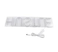 CFTGIW Hustle Words Enseignes au Néon LED pour la Maison, la Chambre à Coucher, le Dortoir, la Fête, le Mariage, la Lumière Alimentée par USB Est Charmante dans et sur le Néon Quand la volonté