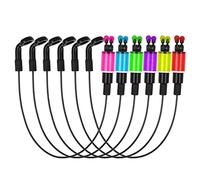 CFTGIW Indicateur de Morsure de Pêche à la Carpe, pour Alarme de Morsure, Outil de Pêche à la Carpe, Tension Intérieure (Pas de Chaîne à Clamp/Holder, pour Corps coloré, à la Swingercarpe (Pink)