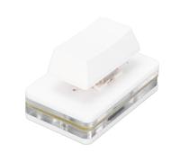 CFTGIW Interrupteur de Clavier USB Défini par l'utilisateur PROGRAMMABLE USB KEYPAD OSU RVB MÉCANIQUE MÉCANIQUE Type C Clé de Raccourci personnalisé Câblé pour Le Jeu Single Keyboardc (White)