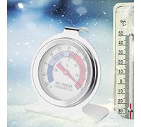 CFTGIW Jauge de Température de Réfrigérateur de Congélateur à Grand Cadran en Acier Inoxydable, Outil Physique et d'induction, Nouveau Thermomètre de Congélateur, Thermomètre de Réfrigérateur,