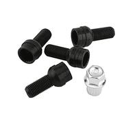CFTGIW Jeu de Clés d'écrou de Roue 8D0601139F Kit de 4 Boulons de Roue et écrou de Verrouillage pour MK4 pour B5 1998 2005, écrou de Roue, écrou de Roue de Verrouillage,