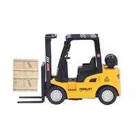 CFTGIW Jouet de Chariot élévateur à Fourche, Jouet de Construction, Modèle de Véhicule d'ingénierie pour Enfants de 3 Ans et Plus, [Pull Push a Une Forme] [Vivid Forklift Vif de Chariot élévateur