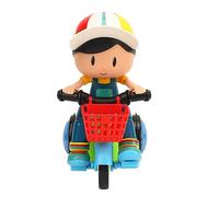 CFTGIW Jouet de Tricycle électrique pour bébé, Son Frais, Lumière Rotative, Roues Universelles, Véhicule de Cascade de Dessin animé, Vous Expérimentez Quelles Cascades de Dessin animé Peuvent