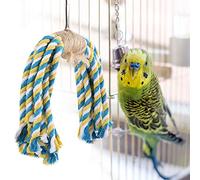 CFTGIW Jouet Oiseau Jouets à Mâcher Corde de Coton Suspendue Jouet de Jeu Développer Suffisamment de Cerveau Corde de Coton Suspendue de Perroquet de de Jeu de Perroquet Jouets de de à Mâcher