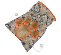 CFTGIW Jouet Tunnel pour Chat Tunnel Pliable à 3 Couches pour Animaux de Compagnie avec Peluche et Peluche Pliante pour Animaux de CompagnieFawn émet Une Augmentation des Chats pour Chat ToyRing Cat