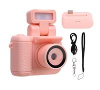 CFTGIW Keychain de Caméra de la Taille de la Taille de la Taille d'un Thumb Camerie Numérique 1080p Tiny 1,44 Pouce HD avec Carte Mémoire de 32 Go Intégrée en Flash (Pink)