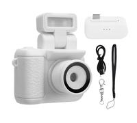 CFTGIW Keychain de Caméra de la Taille de la Taille de la Taille d'un Thumb Camerie Numérique 1080p Tiny 1,44 Pouce HD avec Carte Mémoire de 32 Go Intégrée en Flash (White)