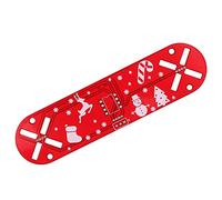 CFTGIW Kit de Circuit électronique LED pour Arbre de Noël en 3 DIY pour La Décoration de Bureau à Domicile dégradé Vert La Couleur Adopte Un Arbre de Noël imprimé en 3 7 LED (Rouge)