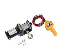 CFTGIW Kit de Contrôleur de Treuil de Grue de Grue à Câble Métallique en Acier de Treuil électrique 12V 2000LBS avec Résistance de Crochet en Alliage Faible et C électriqueTreuil à Câble Métallique