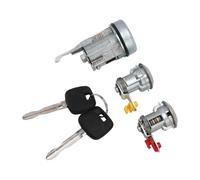 CFTGIW Kit de Cylindre de Serrure de Porte de Commutateur d'allumage 6905760211 Barillet de Serrure de Porte Avant avec Jeu de Clés de Remplacement pour FJ FZJ HDJ HJ HZJ KZJ LJ PZJ RJ7 6905160140