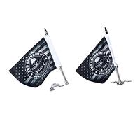 CFTGIW Kit de Montage à Poteau de Couvercle avec Drapeau de sécurité Intérieure L R Rand pour la Taille Gold Wing DCT 2018-2020 avec Drapeau Pôle Kitflag Pole Monte KitMotorCycle Flag Polemotorcycle