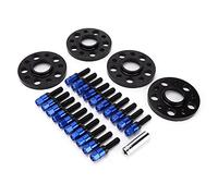 CFTGIW Kit d'espaceur de Roue 4pcs 15 Mm M14x1.5 Modèle - 5x112 Mm (BLUE)
