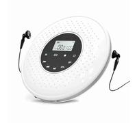 CFTGIW Lecteur de CD Portable avec Casque Filaire 3,5 Mm Prend en Charge la Carte TF MP3 Music Player A-B Répéter Fonction avec l'écran LCD Affichage Tactile Connexion au Téléphone Connectez-Vous