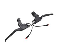 CFTGIW Levier de Frein de Scooter électrique Gauche Droite en Caoutchouc Antidérapant en Métal avec Connecteur étanche à 2 Broches Poignée de Frein pour KUGOO M5 Assure la compatibilité du Scooter