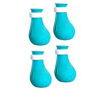 CFTGIW Lot de 4 Couvre-Pieds de Chat Multifonctions en Silicone pour Le Toilettage du Chat, Le Bain et la sécurité de Votre Chaton. (Blue)