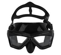 CFTGIW Lunettes de Plongée avec Tuba étanches pour éviter la Buée, Protection UV, Lunettes de Plongée en Apnée en Verre trempé pour Adultes, Hommes et Femmes, Conditions Noires, Faible Brouillard,