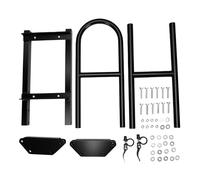 CFTGIW Main Courante de sécurité pour Siège Arrière de Voiturette de, Hauteur Réglable de 73 à 89 Cm, Remplacement pour Voiture de Club EZGO avec Repose-pieds en Métal en Forme de U