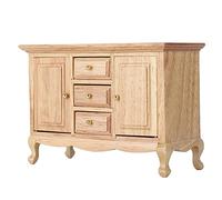 CFTGIW Maison de Poupée 1:12, Armoire à Double Porte, Maison de Poupée, Meubles en Bois, Accessoire Miniature, Armoire à Double Porte, Décoration de Chambre, 1 Spéciale, Mini pour (Armoire à Double