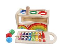 CFTGIW Marteau Martelant Xylophone Jouet éducatif en Bois Xylophone Balle Jouets pour Enfants Garçons Filles Deux Un Un Ne Fait Que du Multifonctionnel Marteaument Pas Aussi
