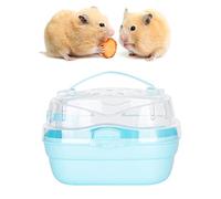 CFTGIW MATERI Hamster Carrier CageHamster Carry Case CageHamster Travel CagePortable (Blue #15)