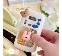CFTGIW Médecine Numérique avec Alarme électrique Boîte de Stockage de Médecine Portable pour le Bureau ou la de Voyage Container Daily Organizerportable BoxMedicine REMINTERATOM