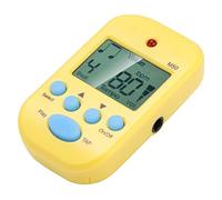 CFTGIW Meideal Mini LCD Digital M50 Métronome Beat Tempo Guitare Accessoire de Musique avec Batterie Produit Conçu pour Fixer une Double Sortie et un Clamp/Holder de Lanière et un Métronome (YELLOW)