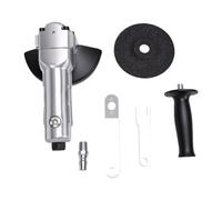 CFTGIW Meuleuse D'angle Pneumatique Meuleuse D'angle D'air 5 Pouces 11000 Tr/min Boîtier Composite Léger Poignée Ergonomique avec Entrée D'air PT1 4 pour le Polissage de Coupe de Bois
