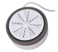 CFTGIW Mini Machine à Laver Turbo Minuterie Réglable Multifonction Alimentée par USB Mini Machine à Laver Turbo Portable pour Petits Vêtements Lavage de Plats de Fruits Gris Individuel dans le Seau