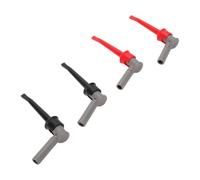 CFTGIW Mini Pince de Test, Crochet Banane 4mm Robustes | Sans danger pour une utilisation industrielle, pince à ressort, coque en nylon durable, coffre-fort 30 V CA.