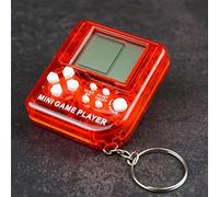 CFTGIW Mini Porte-clés de Console de Jeu Classique Rétro Portable LCD Joueurs de Jeu Portables Anti-Stress Jouets électroniques Le Porte-clés Est Un Mini de Vie Amusant Atteint Une qualité (Rouge)