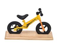 CFTGIW Mini Vélo de Maison de Poupée en Métal Composite et Bois, VTT Miniature pour Décoration de Maison de Poupée, Jaune Qui Ressemble à Un Aspect Réel, Miniature Fine, Détails Vifs, Charmant et