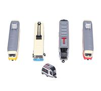 CFTGIW Modèle de Bus Ferroviaire à Grande Vitesse Pullback Véhicule Modèle de Collection Jouet pour Enfants Libération vers l'arrière pour Déplacer la Voiture Doucement Jouet Voiture en Alliage la