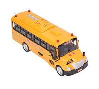 CFTGIW Modèle de Bus Scolaire Jaune Toy Car en Plastique Play Figure de Véhicule avec des Portes d'ouverture Lights Sounds Modèle de Bus Scolaire Toyyellow Toyyellow Model