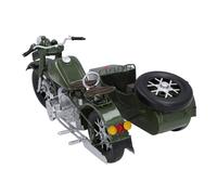 CFTGIW Modèle de Moto Tricycle Vintage, Décoration de Bureau, Simulation Rétro à Trois Roues, Moto Side-Car pour Bureau, Salon, étude, Vert, Garantit Que Les Détails du Matériau sont la Roue. (Green)