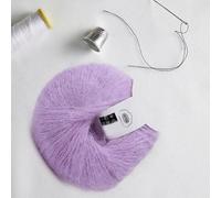 CFTGIW Mohair Pashm Doux Laine Anti-Bouloches Angora pour Tricoter (16