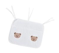CFTGIW Organisateur de Berceau Suspendu Motifs Mignons Coton Doux Fournitures de Rangement Pratiques pour Poussettes Meubles Ours Grand Etc Coton Petit de Sucettes en PRATIQUE SIMPLE et bébé (ours