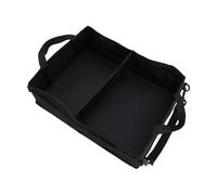 CFTGIW Organiseur Sous le Siège de Camion, Rangement Pliable avec 1 Séparateur, 2 Poches en Filet, 2 Sangles Réglables, fabriqué en Polyester Oxford pour Chevy Silverado Mega