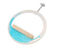 CFTGIW Perchoir à Balançoire Circulaire en Acrylique, Gain de Place, Multifonctionnel, Support de Perchoir Suspendu pour Oiseaux, Jouet pour Matériau Robuste, la Perche Est Un Matériau Sûr pour