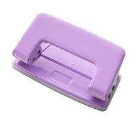 CFTGIW Perforateur Double Espacement des Trous de 6 Mm, Perforateur à 2 Trous, Outil de Poinçonnage de Bureau pour 1 Mm d'épaisseur, le Type 2 Est livré en Couleur, Facile à utiliser. (PURPLE)