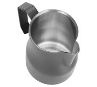 CFTGIW Pichet à Mousse de Lait Pichet à café à la Vapeur 304 En Acier Inoxydable Tasse à Lait à café Tasse à Mousseur à Sortie de Type Olécrane Blanc 450ML Utilisation incassable. Acier. En 304