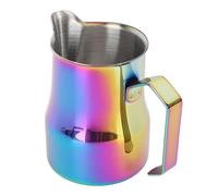 CFTGIW Pichet de Lait 450 Ml 304 Tapis Coussin en Acier taclé D Pitcher à la Vapeur à la Vapeur Gold Pitchemilk Pitcher Cupmilk Frothin Spout Splashes. TASSE (multicolore)