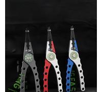 CFTGIW Pince de Pêche en Aluminium, Dissolvant de Crochet, Anneau, Outil de Pêche Multifonctionnel de 20cm pour l'eau Douce et Salée et l'eau Douce, Peut être Utilisée en Surface et Résistante à