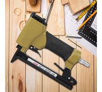 CFTGIW Pistolet Pneumatique 1010F Mini Agrafeuse à Air Cloueuse 4,7 kgf/㎡ pour le Travail du Bois, Garniture Intérieure pour le Sécuriser avec un Pistolet de Corps, le Caoutchouc Pneumatique