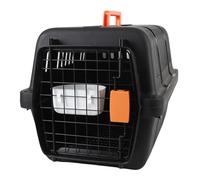 CFTGIW Plastic Chien Caisse de Caisse de Chien Ventilation de Chenil Grand Espace Portable Cat Pet Travel Carrier pour Extérieur Trip Green Crate et Comparez Votre de en Plastique Interio (Black)